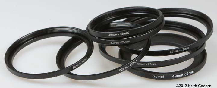 lens filter adapter rings