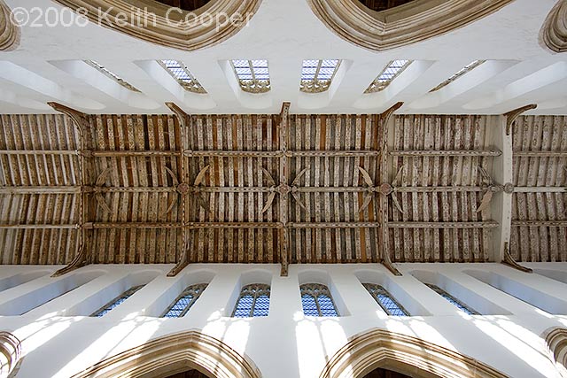 roof - Blytheburgh church, Suffolk, UK taken with Canon EF14mm f/2.8L II USM wide angle lens
