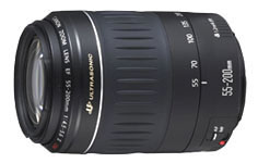 Canon EF55-200mm f/4.5-5.6 II USM telephoto zoom lens