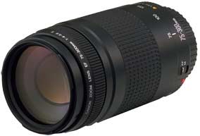 Canon EF75-300mm f/4-5.6 II telephoto zoom lens