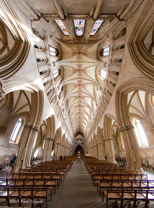 Wells Cathedral taken with EF8-15mm f/4L Fisheye USM lens