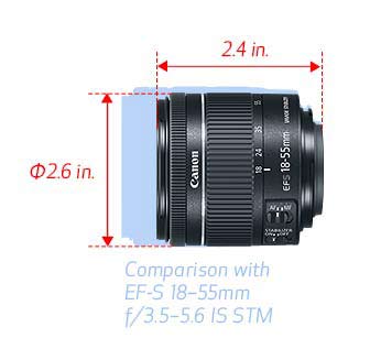 EF-S 18-55mm f/4-5.6 IS STM