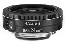 Canon EF-S 24mm f/2.8 STM wide angle pancake lens